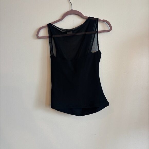Abercrombie & Fitch Black Mesh/Stretch Blouse - Picture 4 of 4